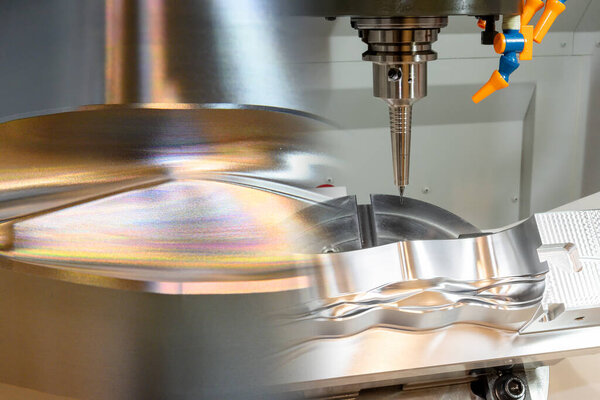 The  surface finishing process concept by CNC  milling machine .The hi-precision mold and die manufacturing by machining center concept with solid ball end mill tool.