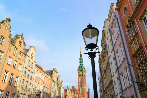 Colorful buildings in old part of Europe, Gdansk