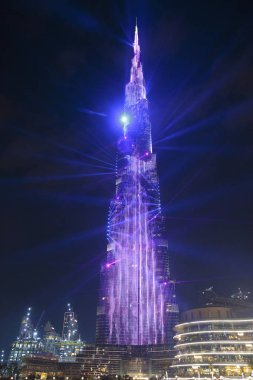  Dubai Birleşik Arap Emirlikleri 6 Mart 2019 Burj Khalifa'nın