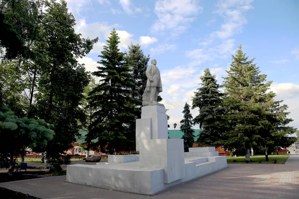 Rusia Ryazhsk Mayo 2018 Monumento Lenin —  Fotos de Stock
