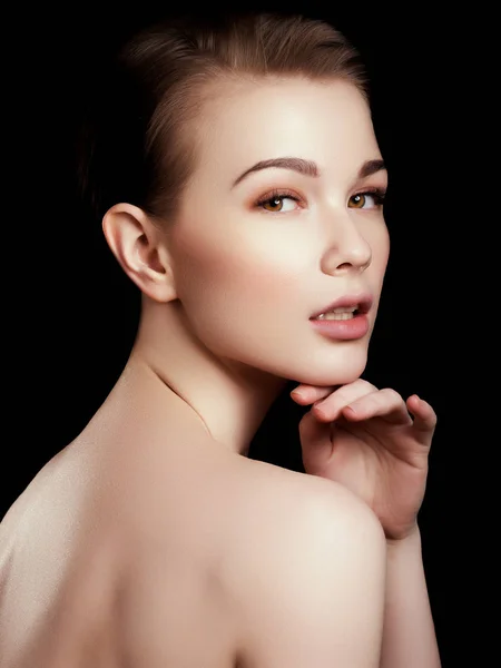 Beauty Spa Attractive Woman Beautiful Face Beautiful Girl Daily Makeup — Stock Photo, Image