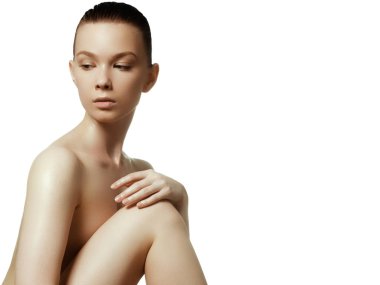 Mükemmel ince kız Genç vücut tonda. Spor, fitness veya plastik cerrahi ve estetik kozmetik. Güzellik vücut. Vücut bakımı. Temiz cilt