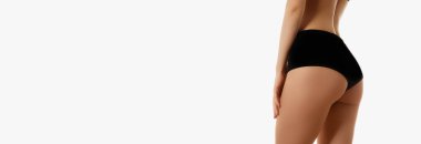 Kızın mükemmel ince tonda genç vücut . Spor, fitness veya plastik cerrahi ve estetik kozmetoloji bir örnek. Cilt bakımı konsepti. Güzellik vücut