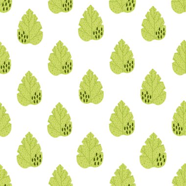 Şirin yaprakları ve parlak renkleri olan kusursuz bir desen..