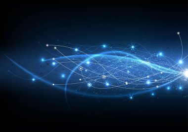 vektör arka plan tasarlamak teknoloji iletişim verisi bilim