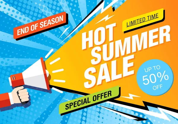 Yaz İndirimi vektör illüstrasyonu 