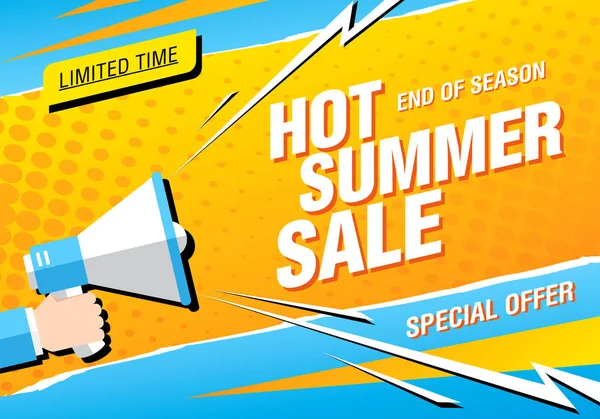 Yaz İndirimi vektör illüstrasyonu 