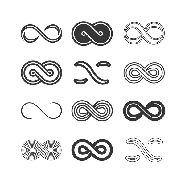 Набор символов бесконечности — стоковый вектор