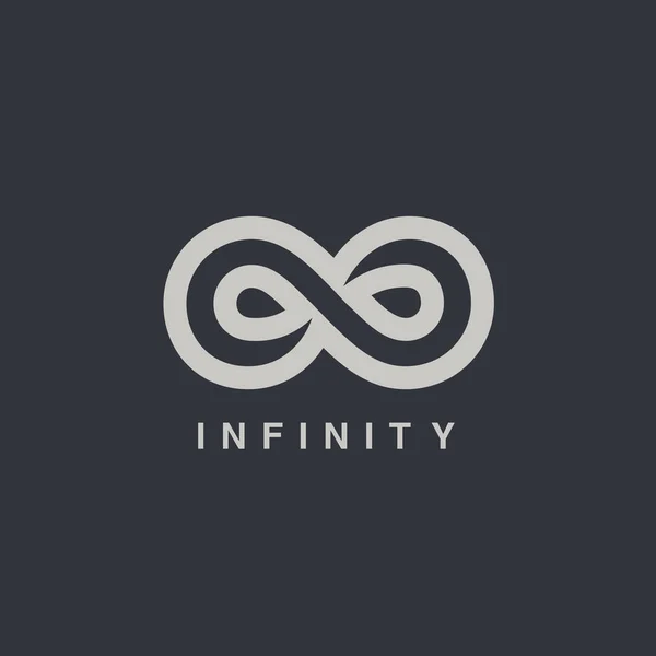 Infinity symbol logotype — Stock Vector