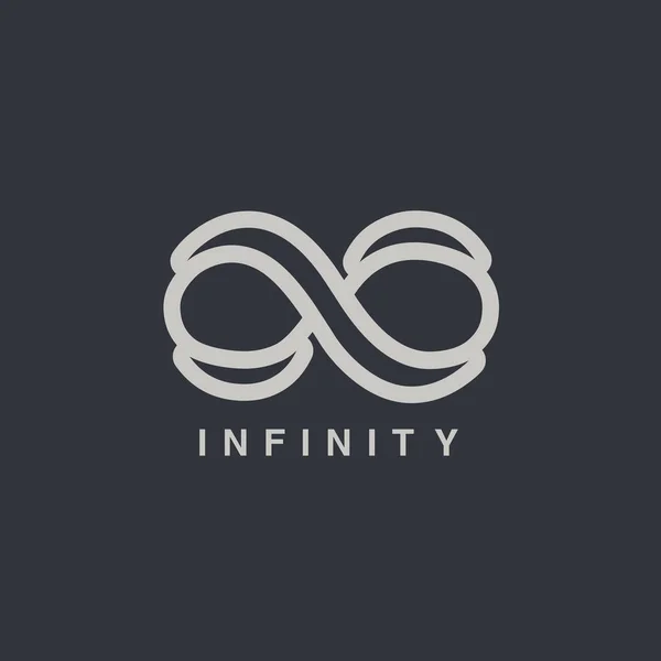 Infinity symbool logotype — Stockvector