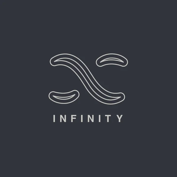 Logotipo símbolo infinito — Vector de stock