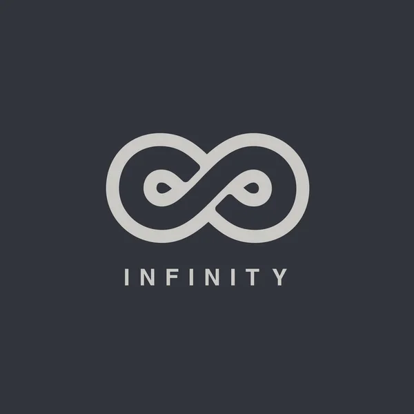 Logotipo símbolo infinito — Vector de stock