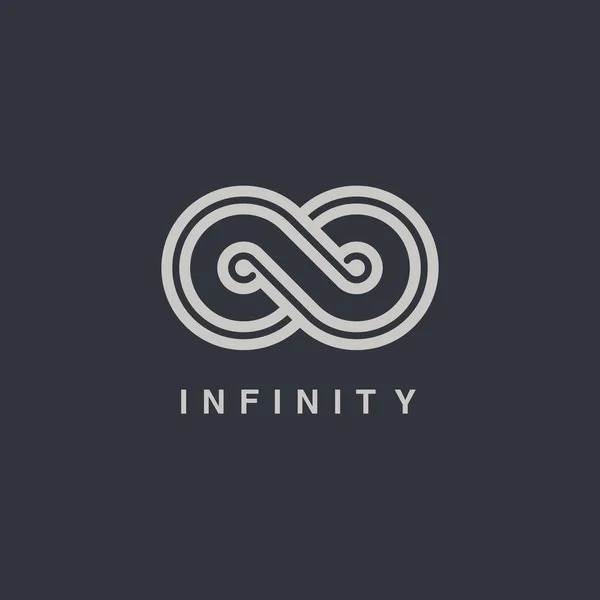 Infinity symbool logotype — Stockvector