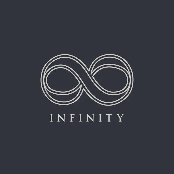 Logotipo símbolo infinito — Vector de stock