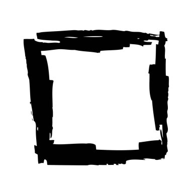 Beyaz arka planda siyah Pazar tarafından yapılan Meydanı