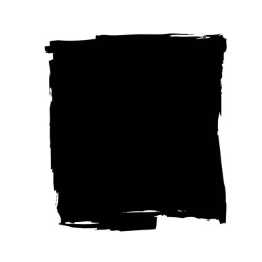 Siyah kare beyaz arka plan üzerinde Pazar tarafından yapılan