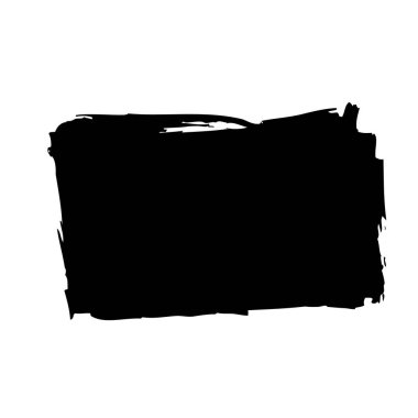 Siyah kare beyaz arka plan üzerinde Pazar tarafından yapılan