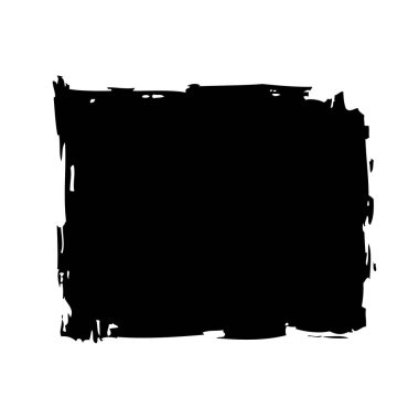 Siyah kare beyaz arka plan üzerinde Pazar tarafından yapılan