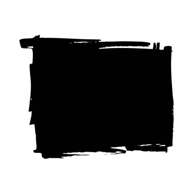 Siyah kare beyaz arka plan üzerinde Pazar tarafından yapılan