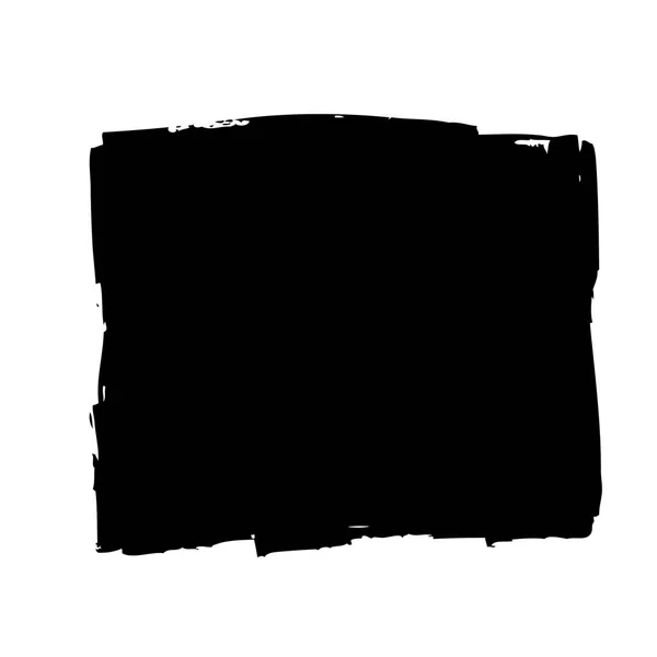 黑色正方形由笔触在白色背景 — 图库矢量图片