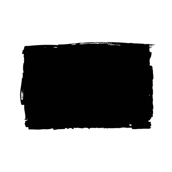 黑色正方形由笔触在白色背景 — 图库矢量图片
