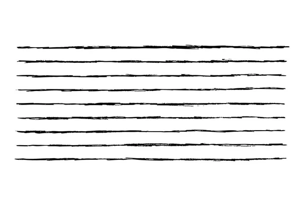 Handgezeichnete Horizontale Streifen Muster Hintergrund — Stockvektor