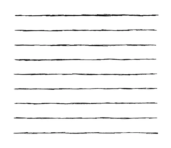 Hand Drawn Horizontal Stripes Pattern Background — Stock Vector