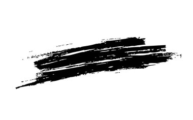 Beyaz arka plan üzerinde vektör fırça darbesi