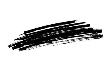 Beyaz arka plan üzerinde vektör fırça darbesi