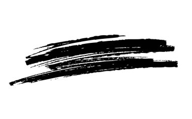 Beyaz arka plan üzerinde vektör fırça darbesi