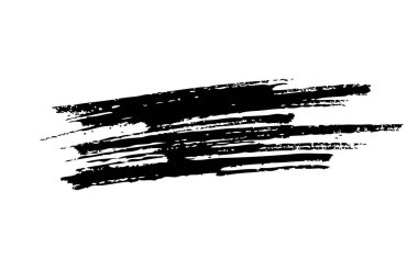 Beyaz arka plan üzerinde vektör fırça darbesi