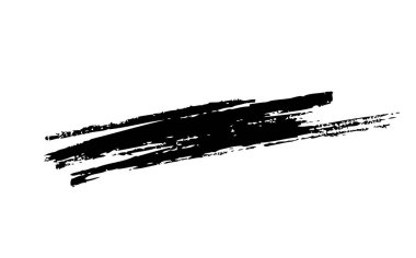 Beyaz arka plan üzerinde vektör fırça darbesi