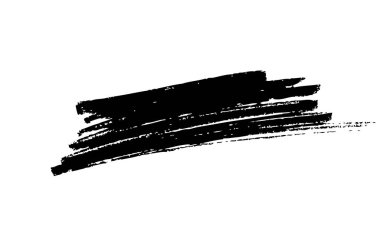 Beyaz arka plan üzerinde vektör fırça darbesi