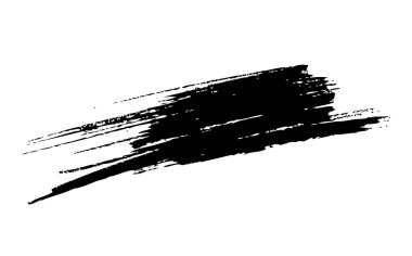 Beyaz arka plan üzerinde vektör fırça darbesi
