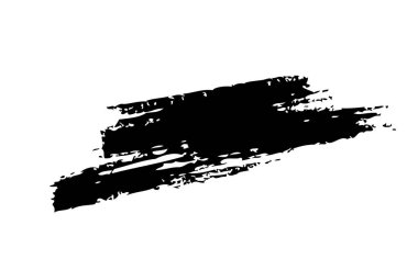 Beyaz arka plan üzerinde vektör fırça darbesi