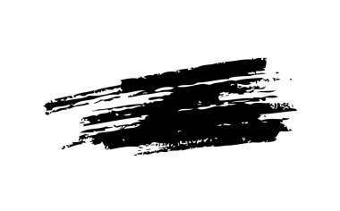 Beyaz arka plan üzerinde vektör fırça darbesi