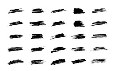 fırça darbeleri, vektör çizim seti