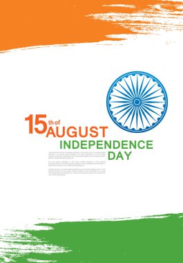 Hindistan 'ın bağımsızlık günü afişi 