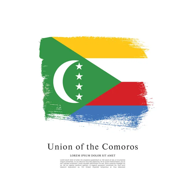 Drapeau Des Comores En Cercle. Drapeau Des Comores. Drapeau