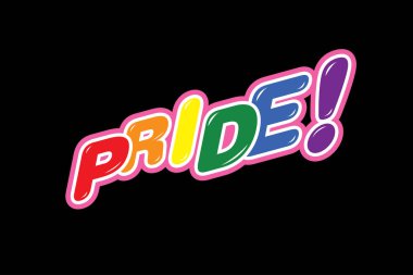 LGBTT hareketi, gurur, vektör çizim