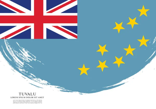 Tuvalu Vektör Çizim Bayrağı — Stok Vektör