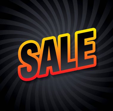 Satış banner düzen tasarımı, vektör çizim