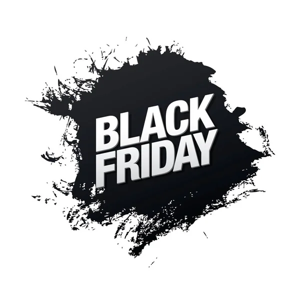 Negro Viernes Venta Banner Vector Ilustración — Vector de stock