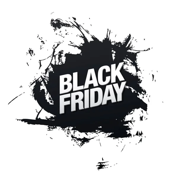 Negro Viernes Venta Banner Vector Ilustración — Vector de stock