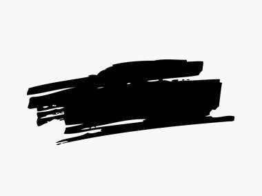 Grunge fırça darbesi, vektör çizim