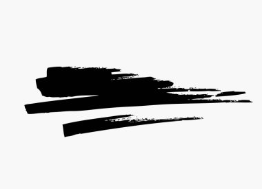 Grunge fırça darbesi, vektör çizim