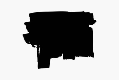 Grunge fırça darbesi, vektör çizim