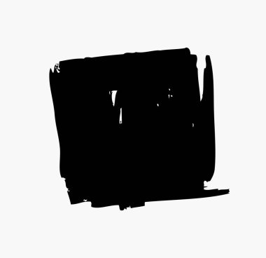 Grunge fırça darbesi, vektör çizim