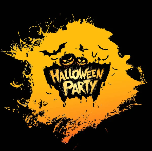 Halloween-Party-Plakat — Stockvektor