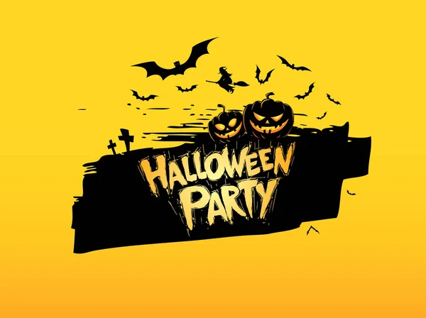 Halloween-Party-Plakat — Stockvektor